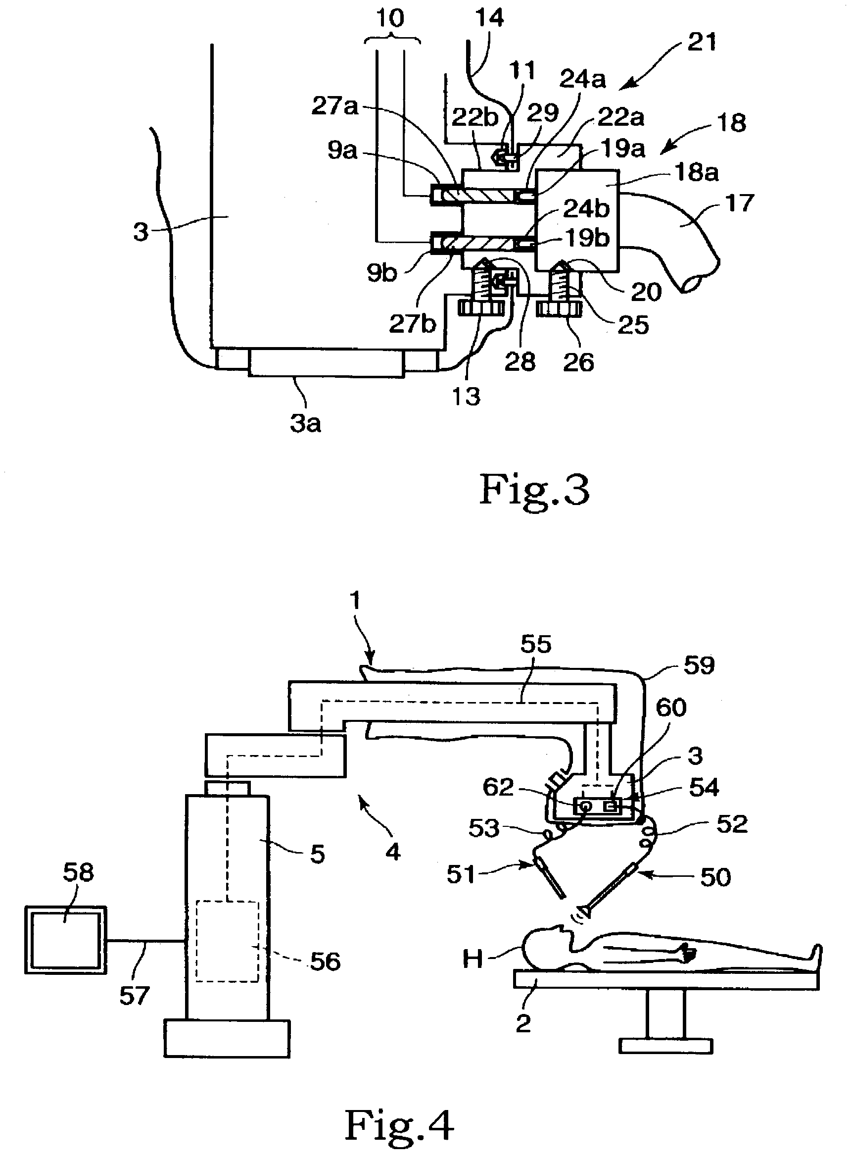 Operation system and mounting device for external device for use in the operation system