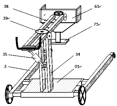A double-lifting-arm artificial intelligence shifting machine with a holding and lifting bionic function