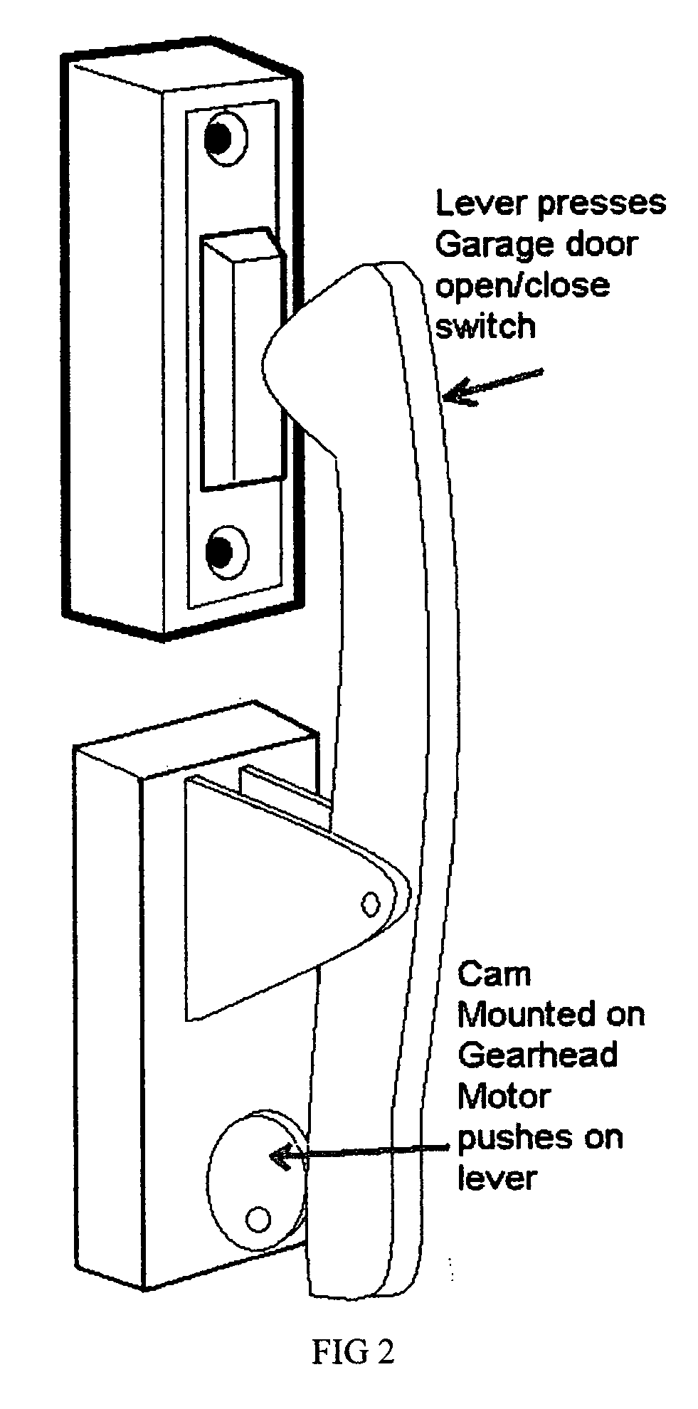 Automatic garage door closing device