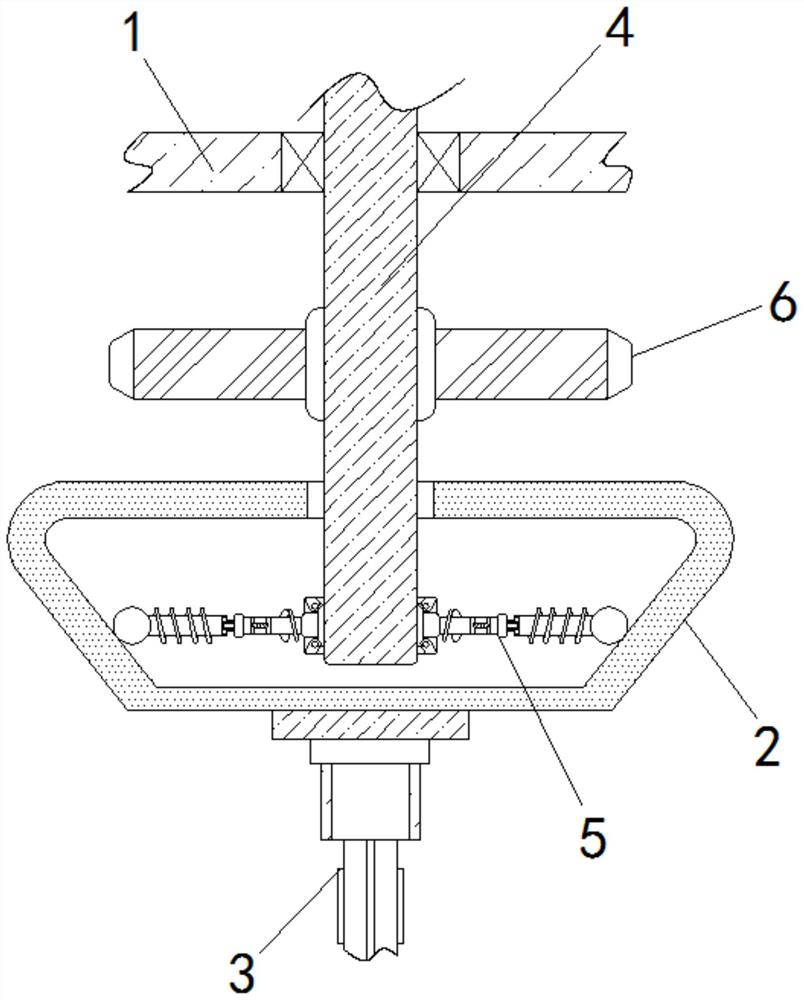 Glass reinforced plastic pipe machining and positioning device with reinforced limiting effect