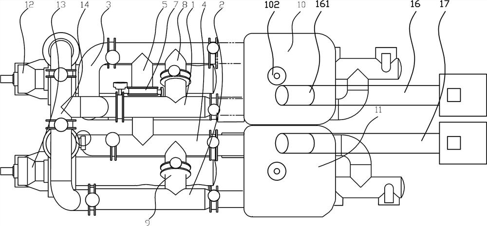 Sand conveying mixed discharge system and control method