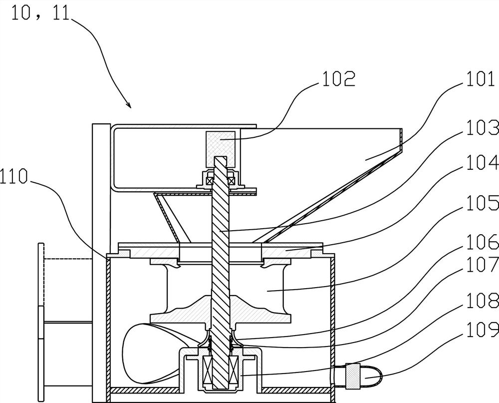 Sand conveying mixed discharge system and control method