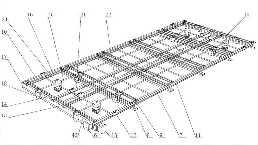 A kind of matrix type 3D printer and printing method thereof