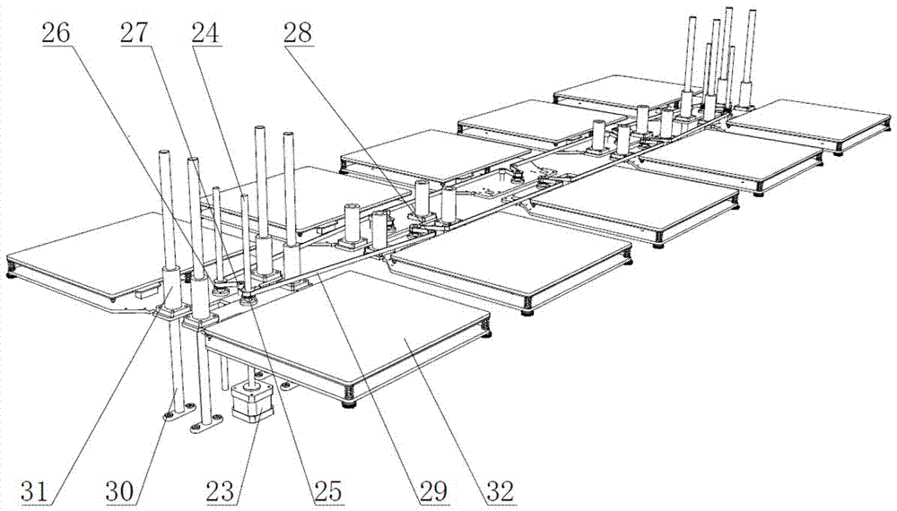 A kind of matrix type 3D printer and printing method thereof