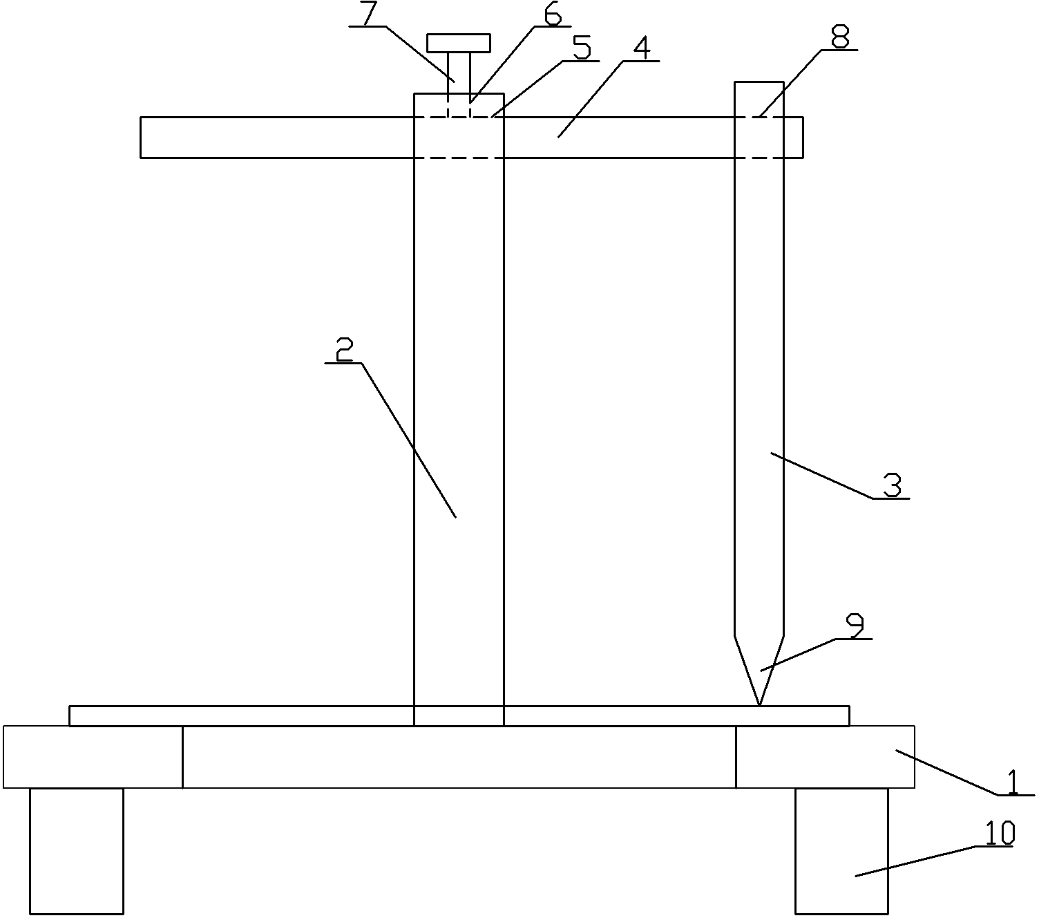 Film-cutting machine structure