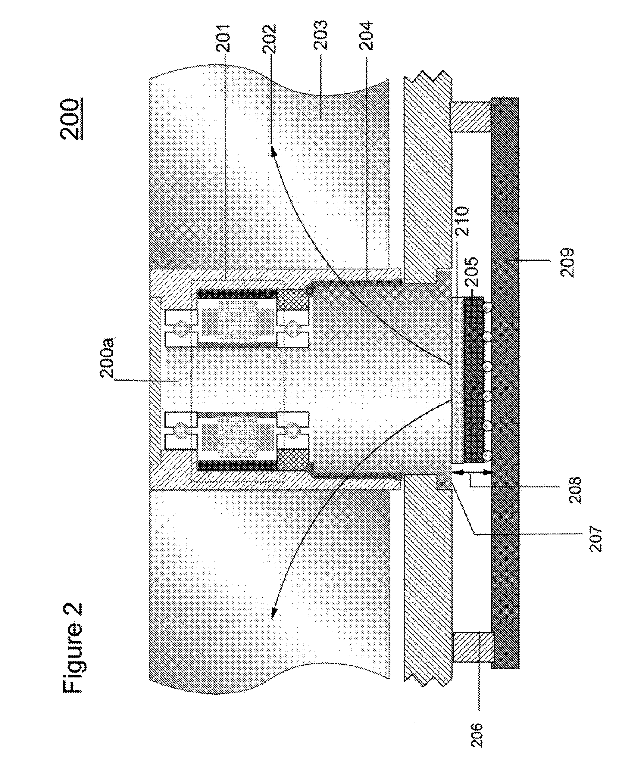 Heat transfer apparatus containing a compliant fluid film interface and method therefor