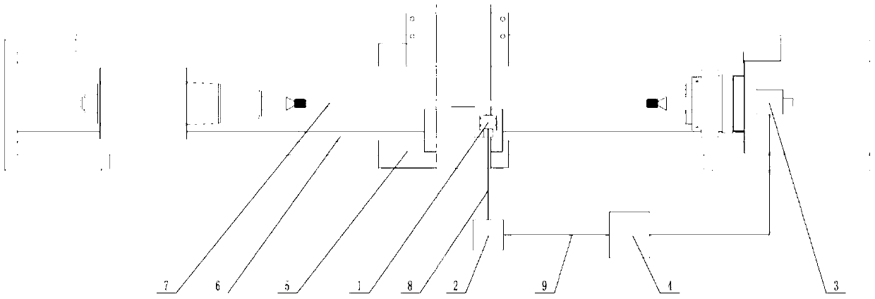 Method for measuring torsion shaft rolling characteristic parameter by using laser displacement sensor