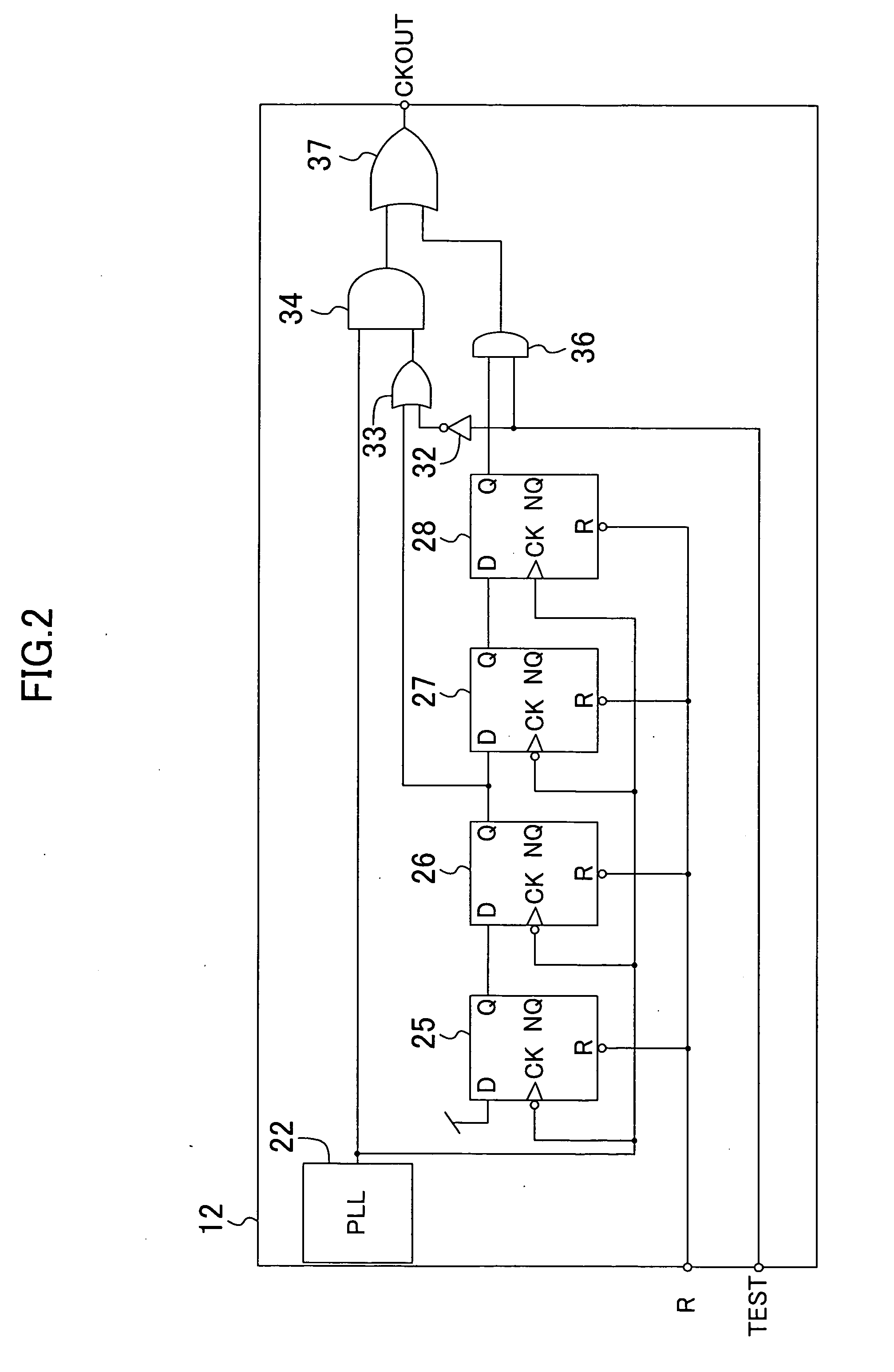 Semiconductor integrated circuit, and designing method and testing method thereof