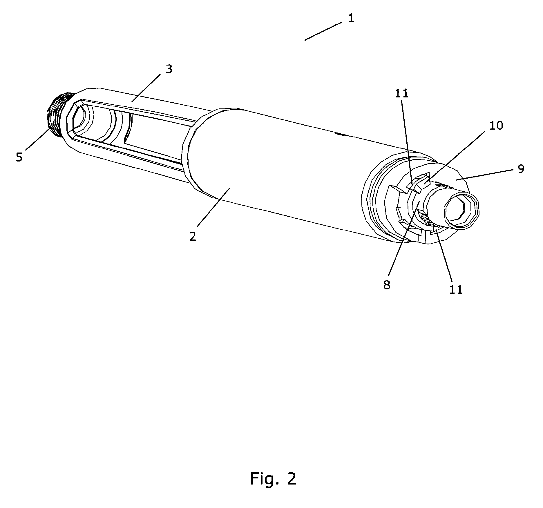 Injection device having mode defining elements