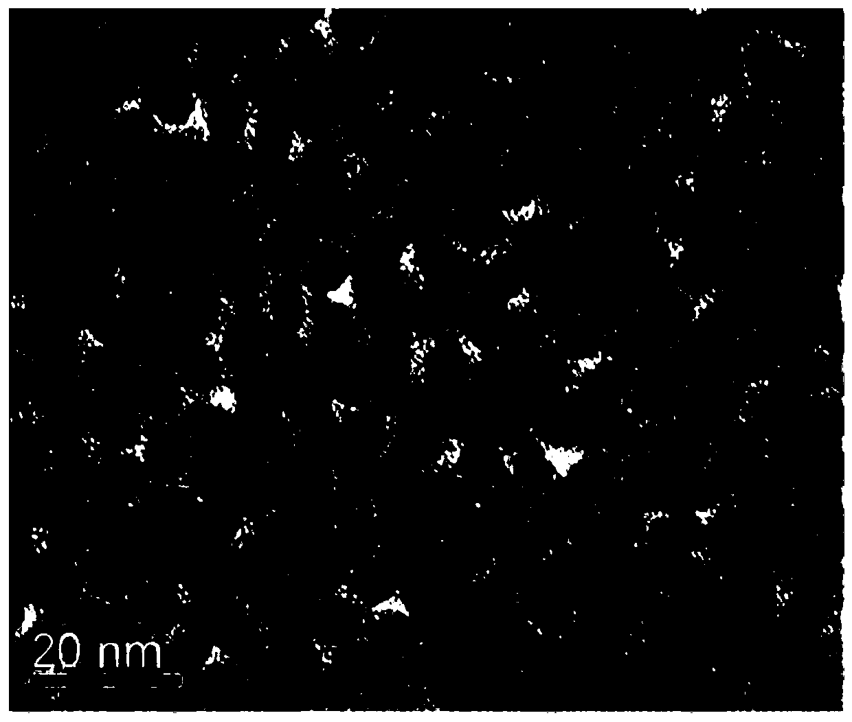 Preparation method and product of a platinum nanocrystal composite nanomaterial