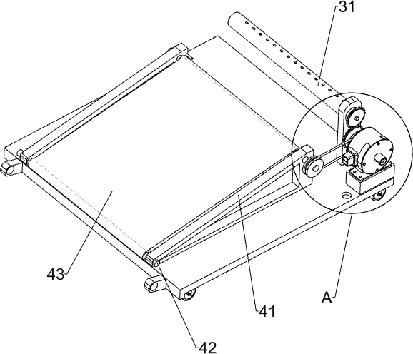 A device for rolling turf in a turf plantation field