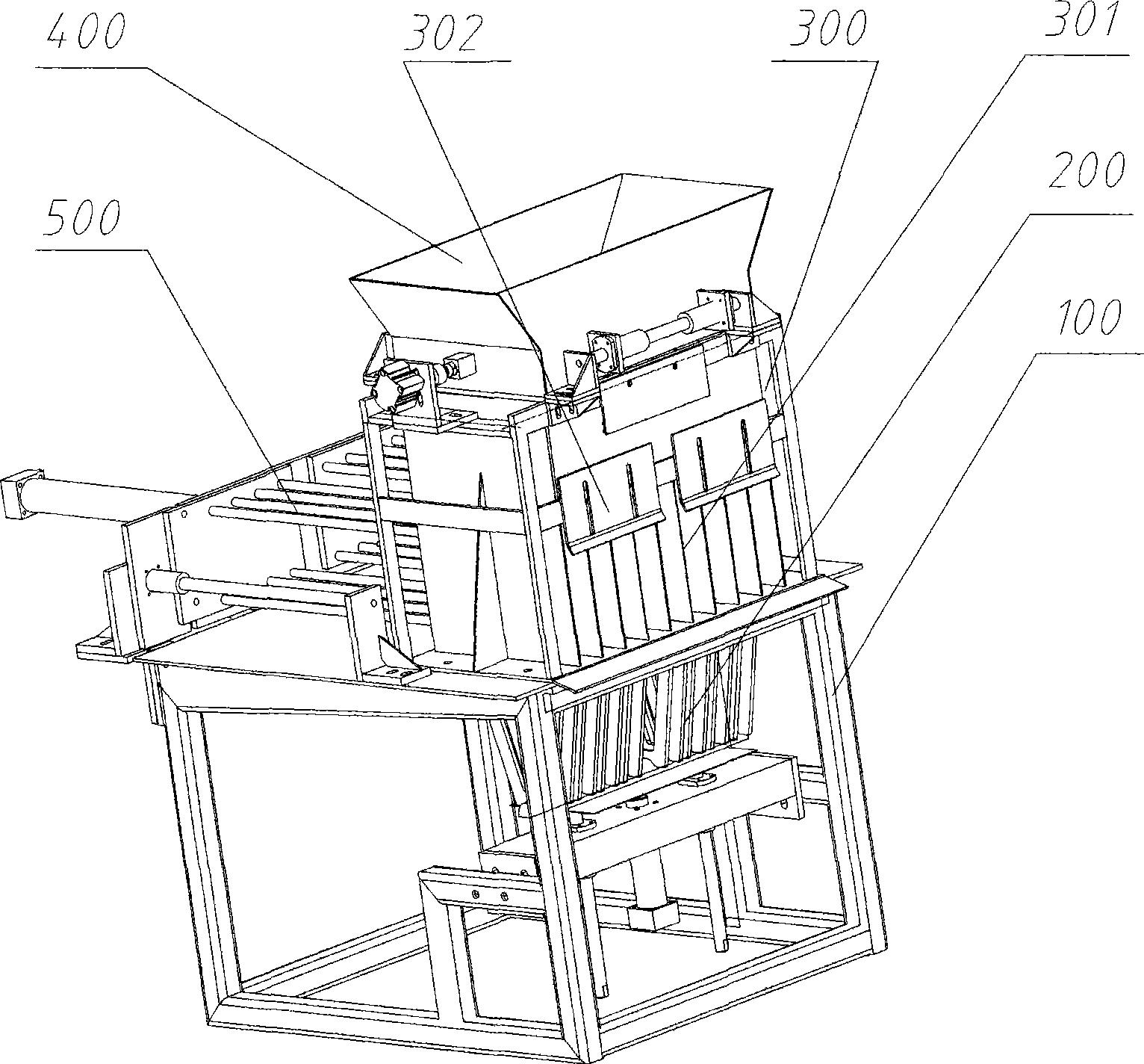 Vertical code clamping machine