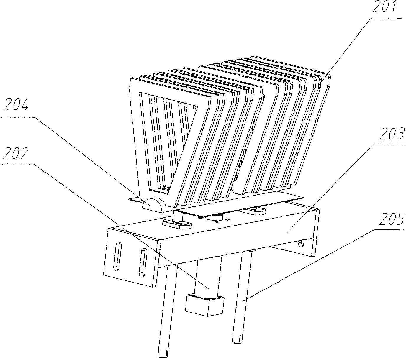 Vertical code clamping machine