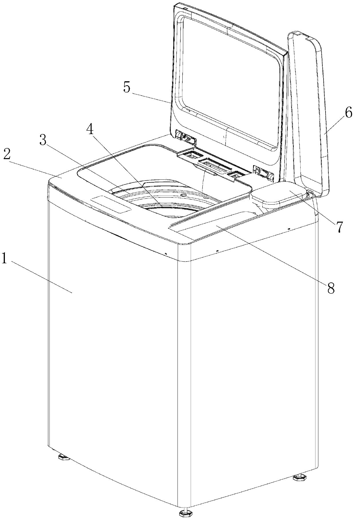 A flocculation washing machine