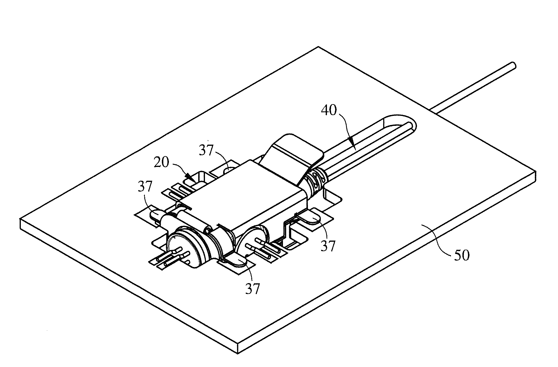 Shielding structure for optical sub-assembly for transceivers