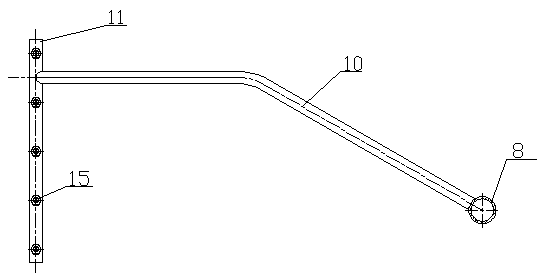 Oscillating cleaning device used for cleaning filter cloth of rotating disk filter