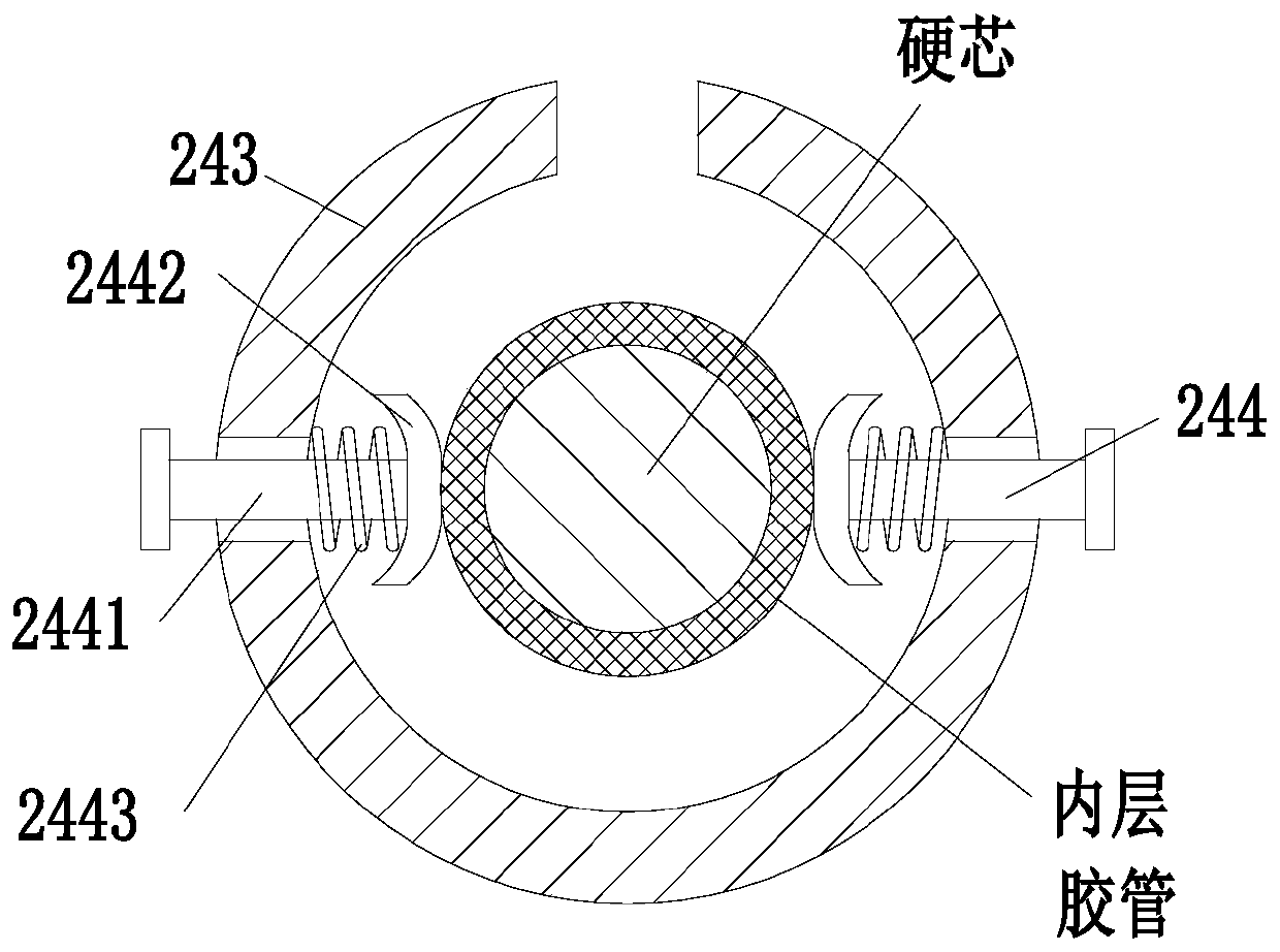 High-pressure rubber pipe producing and manufacturing method