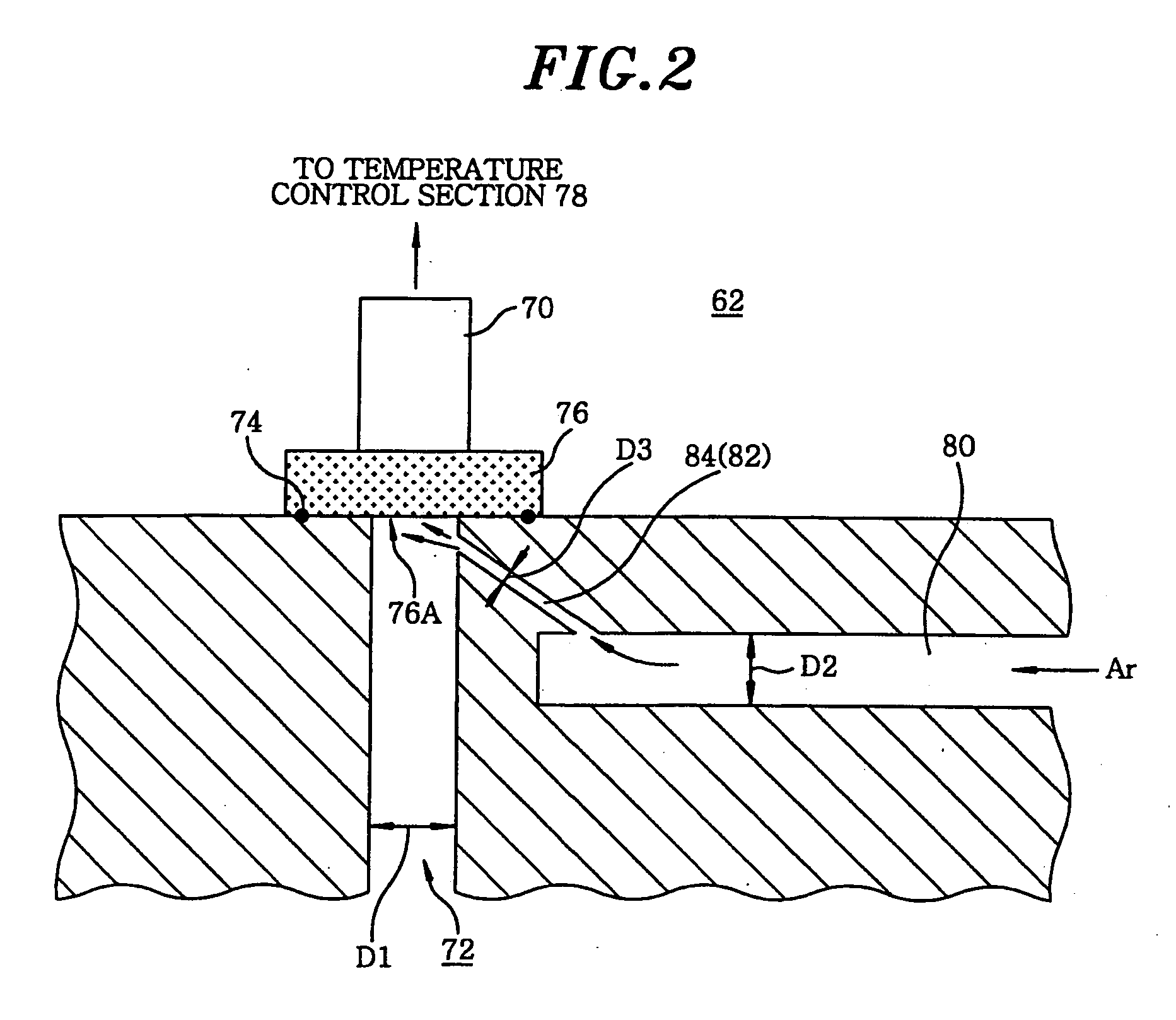 Shower head structure and treating device