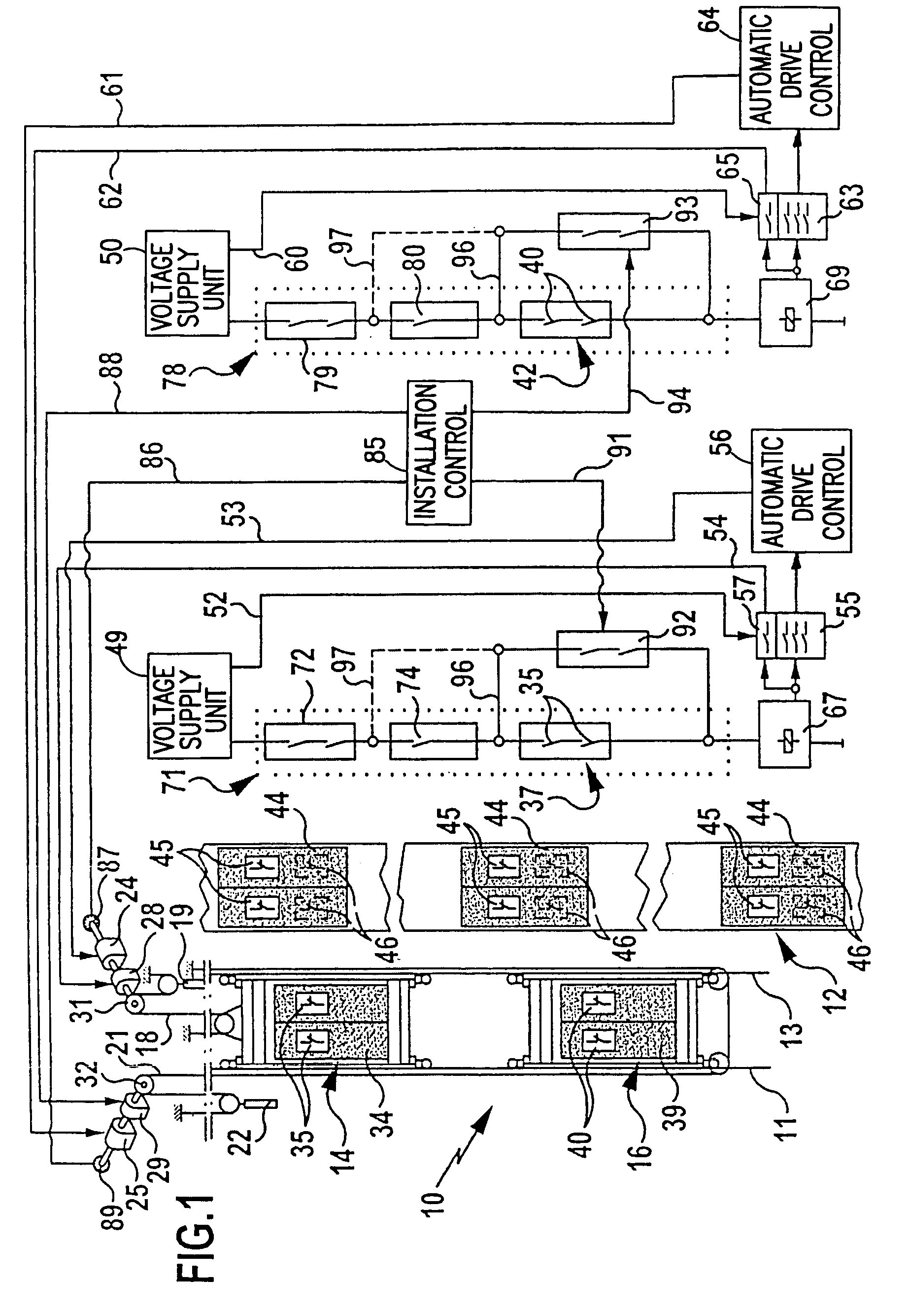 Elevator control having independent safety circuits