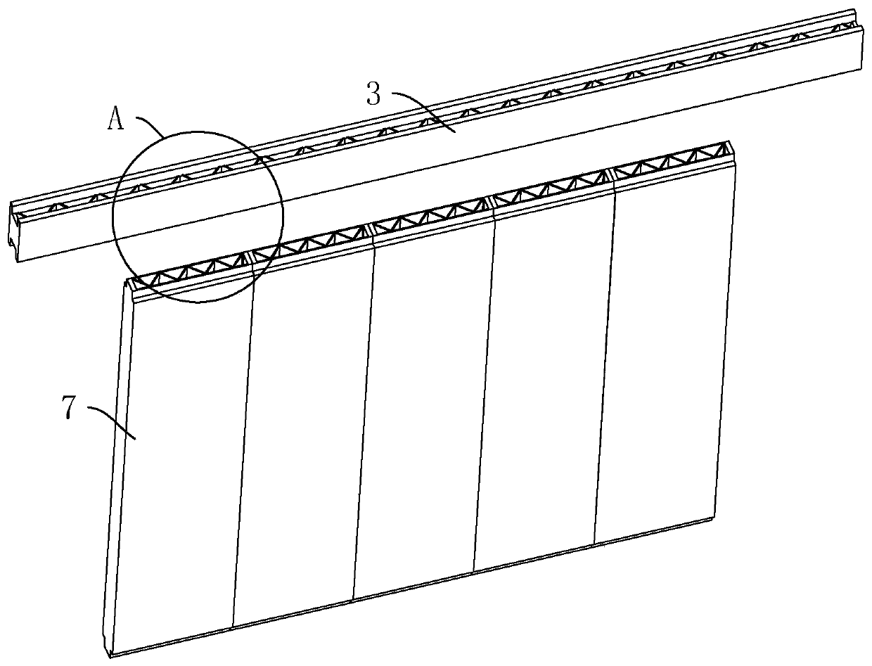 Deep foundation pit supporting structure