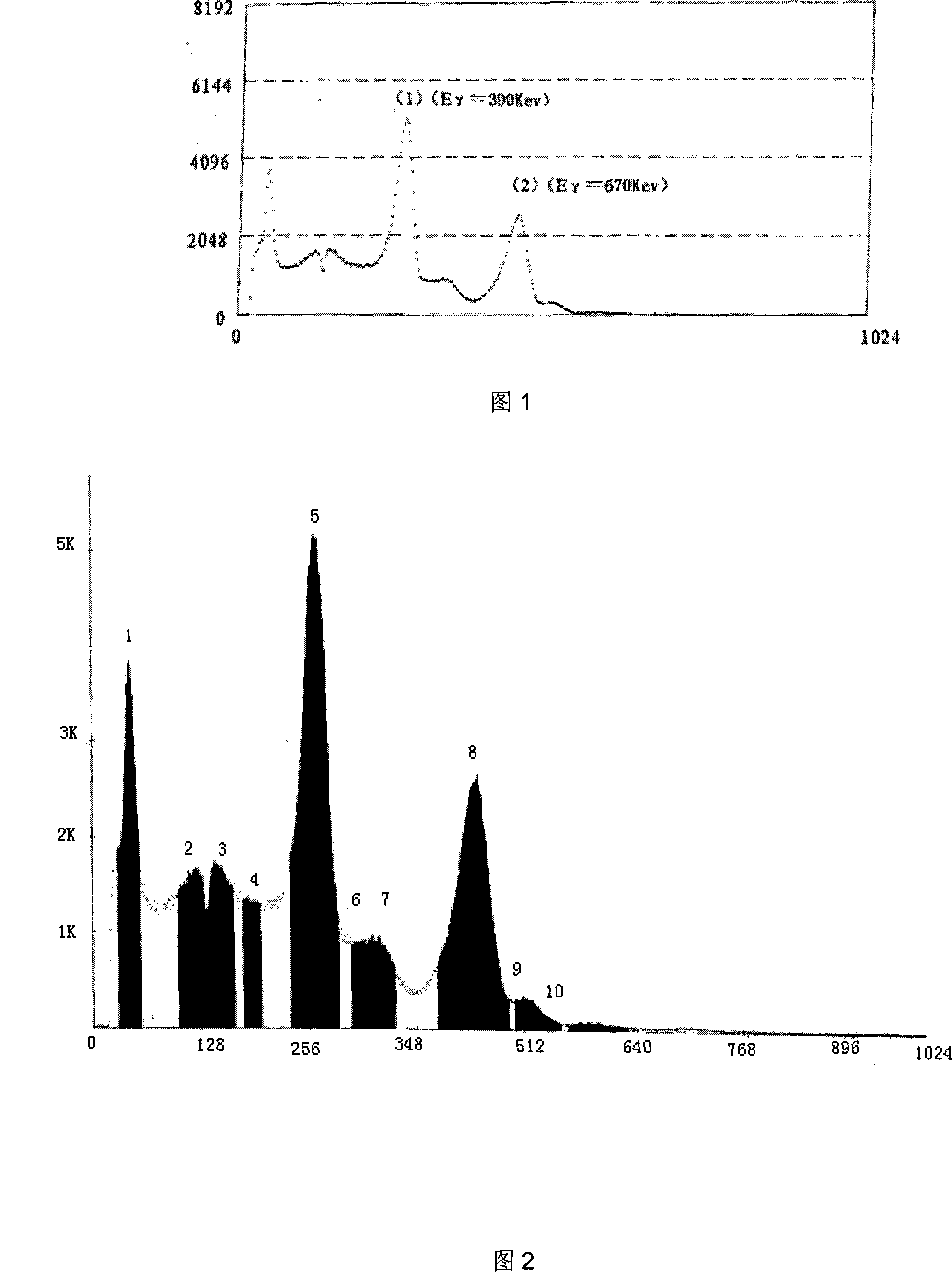 Radioactive nuclide iodine-125 nucleus purity rapid determination apparatus and method