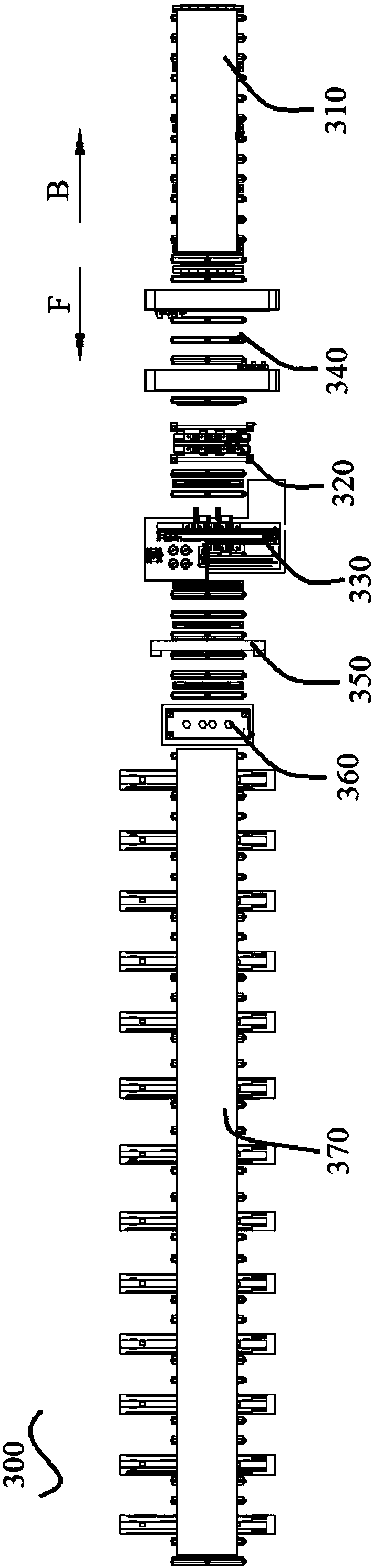 Board splicing assembly line and board splicing method