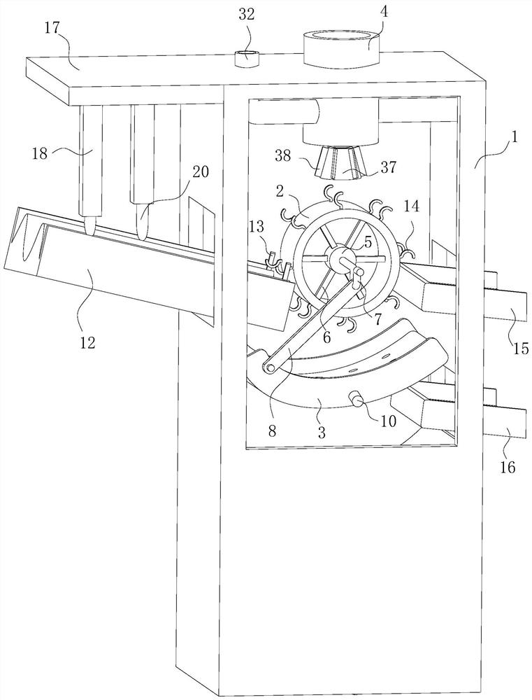 A fully automatic CNC shot blasting machine