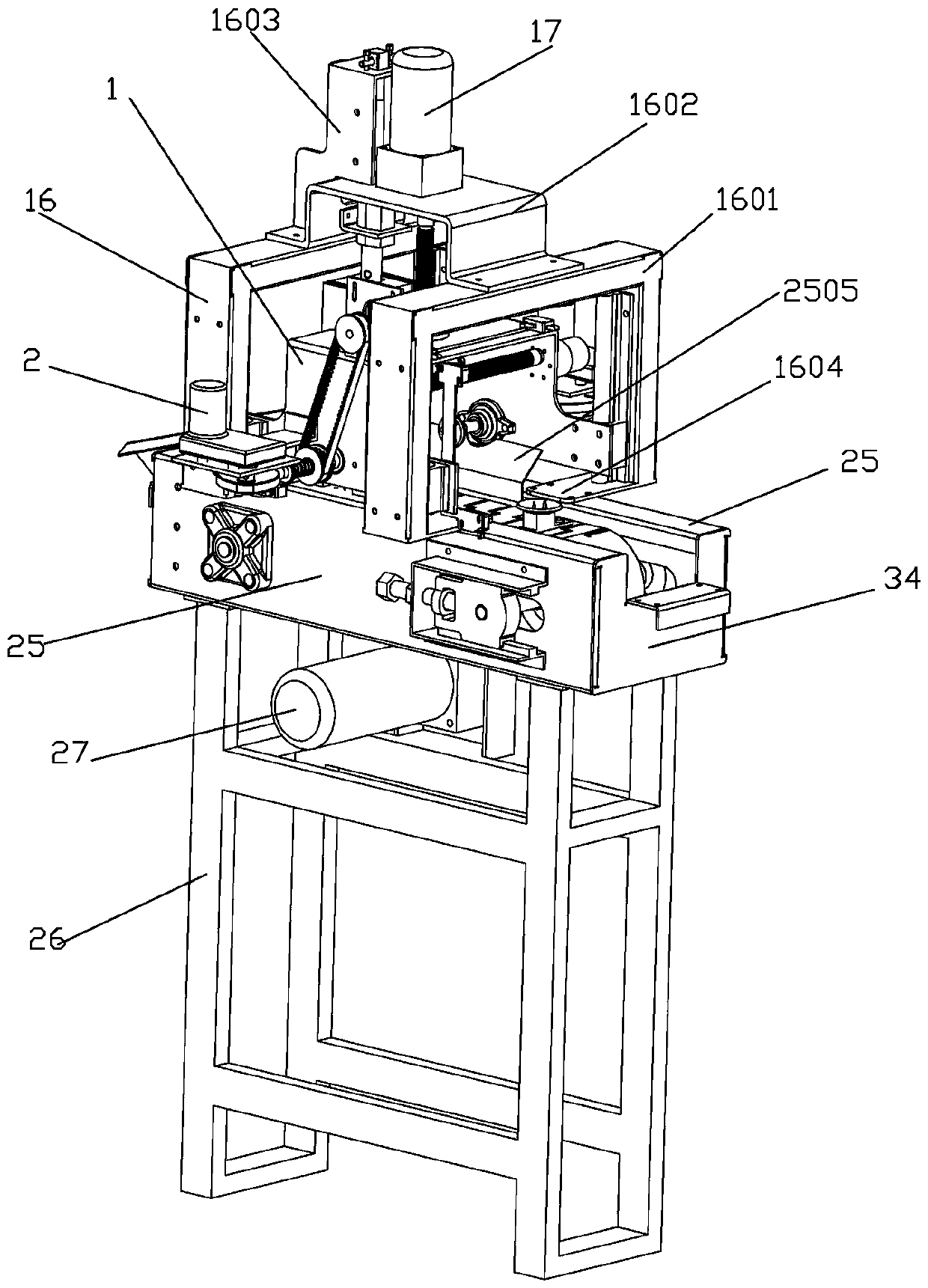 Peeling device for juicer
