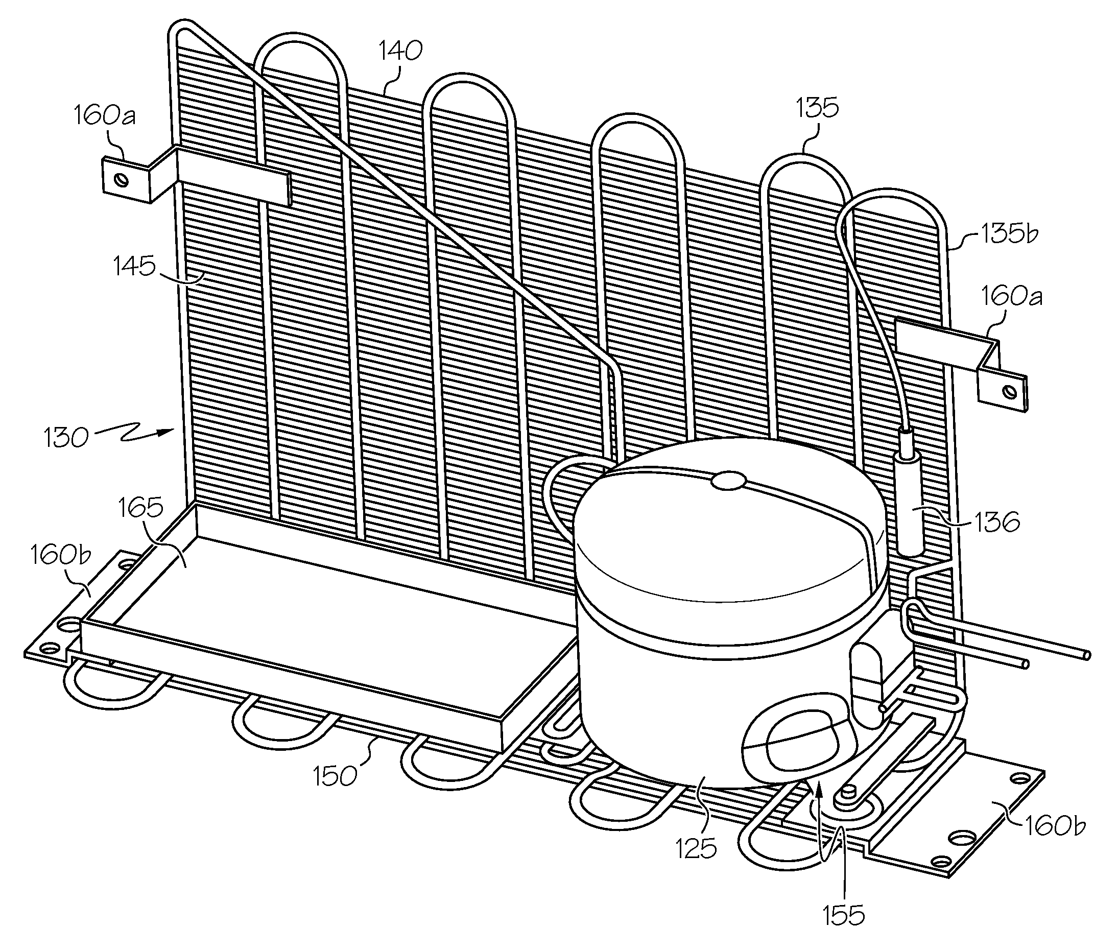 Cooling apparatus condenser, and a cooling apparatus including the same