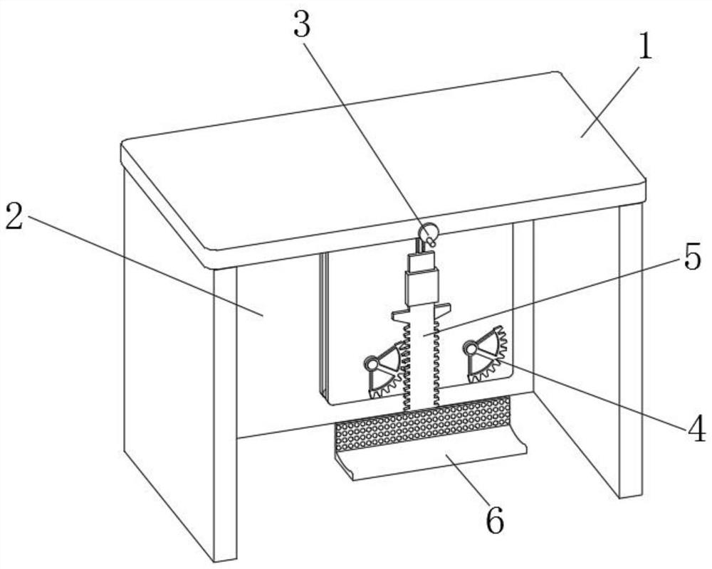 Intelligent office table capable of relieving leg fatigue