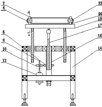 Connecting device applied between assembly lines