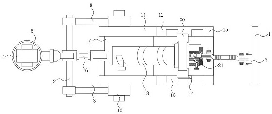 Machining equipment with stress fatigue testing function for dragon plate torsion bar