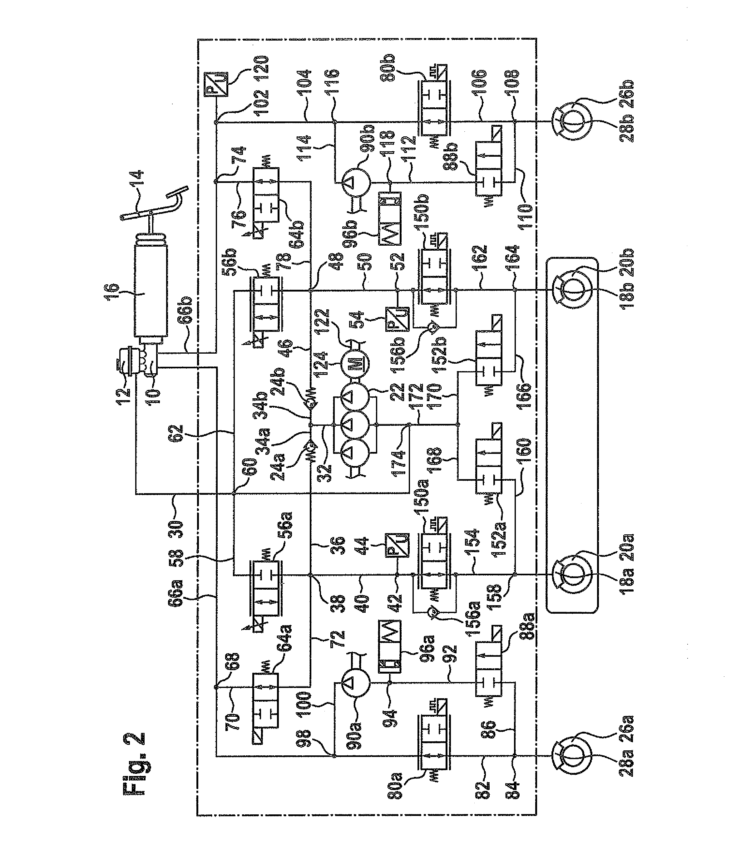 Brake system for a vehicle and method for operating a brake system of a vehicle