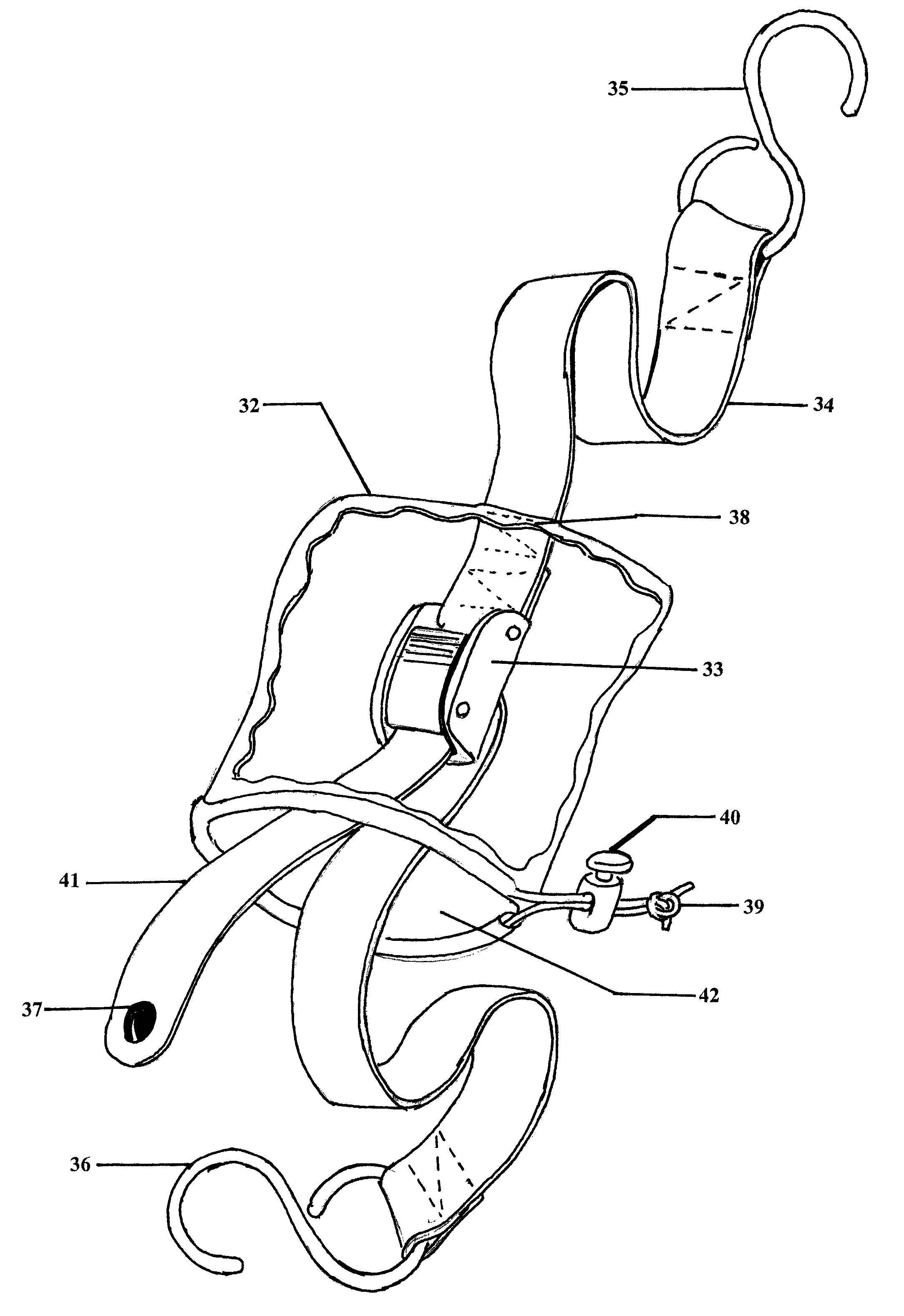 Tie-down strap device