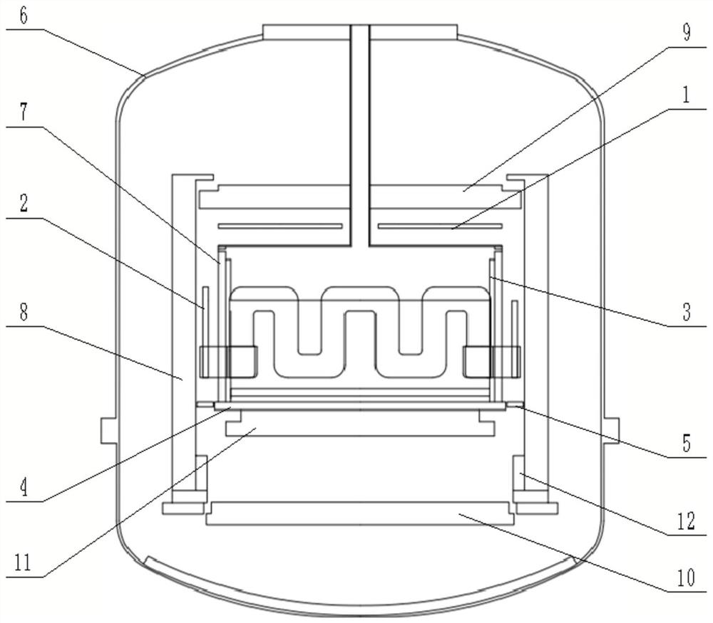 Polycrystalline silicon ingot furnace