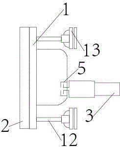 Vehicle-mounted LED (Light-Emitting Diode) fixing device