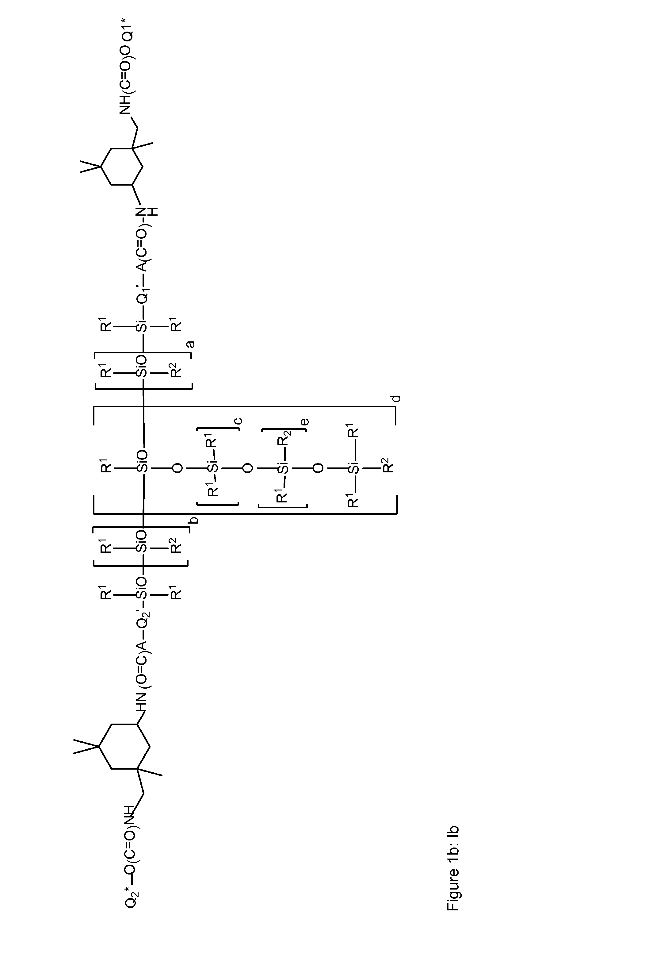 Siloxane polymers with a central polysiloxane polymer block with organofunctional radicals each having at least two bivalent groups selected from urea and/or carbamate groups and at least one UV/vis chromophore as radical