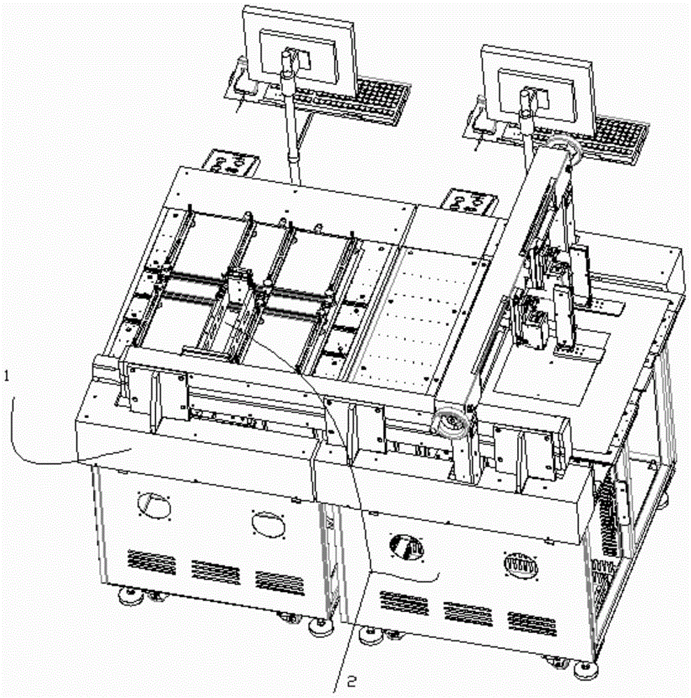 An automatic clapper pre-alignment machine