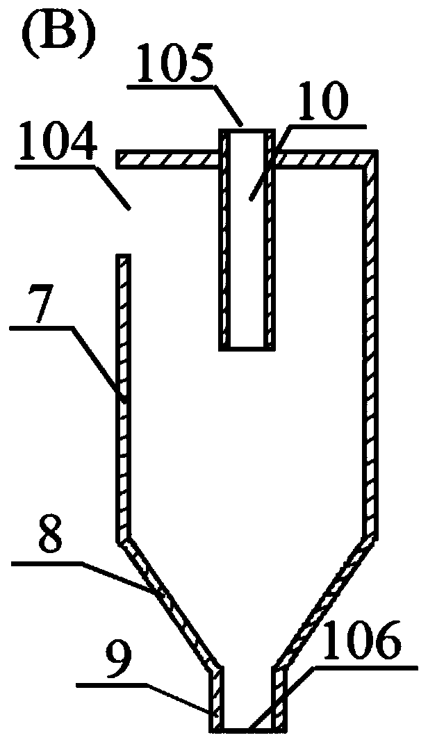 Guide blade type high-pressure cyclone separator