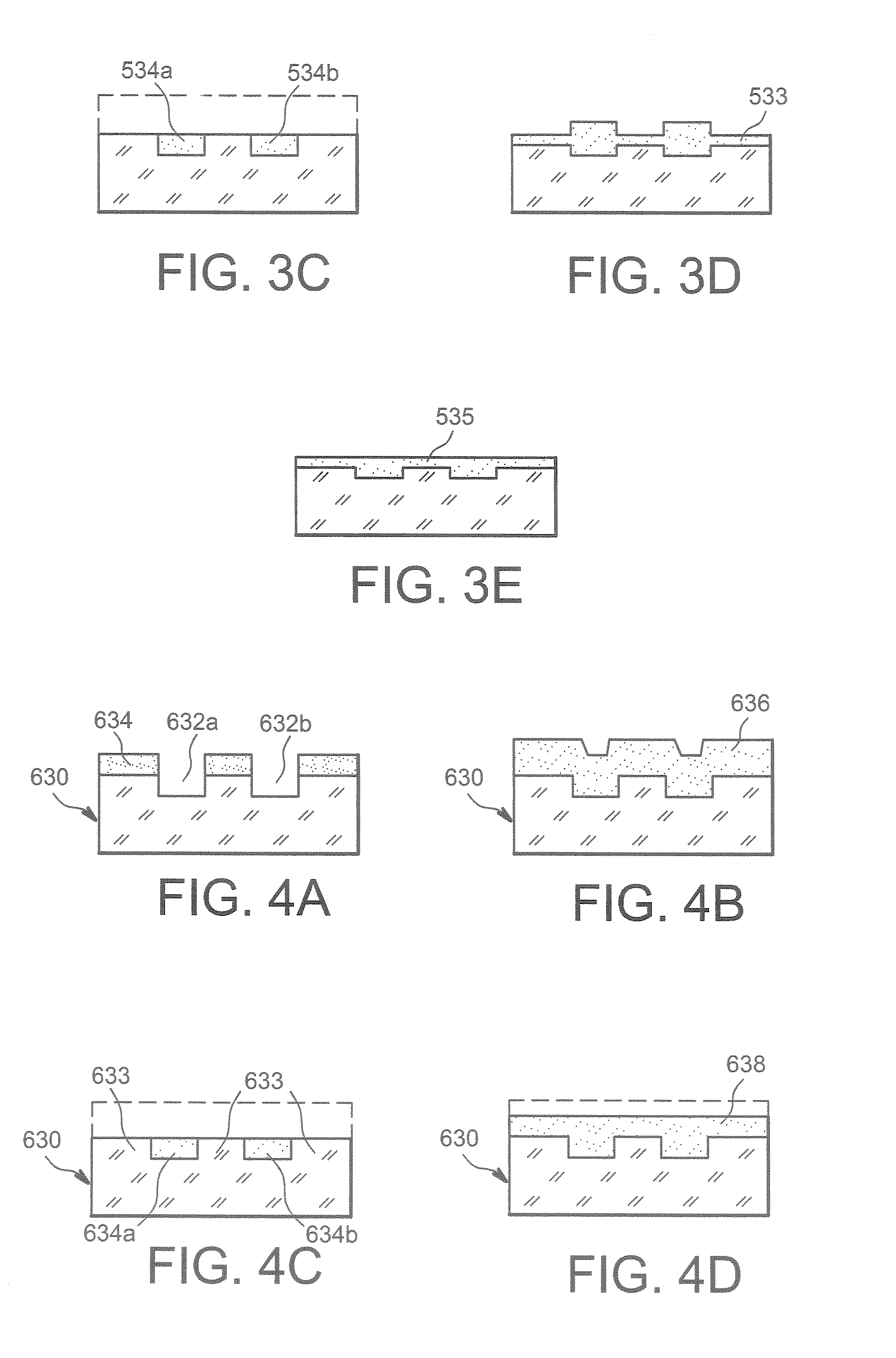 Method for providing mixed stacked structures, with various insulating zones and/or electrically conducting zones vertically localized