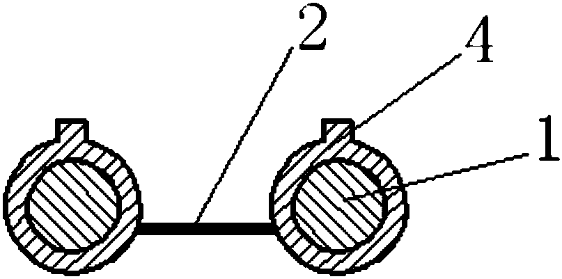 Spout type broken dam sand bag casting device