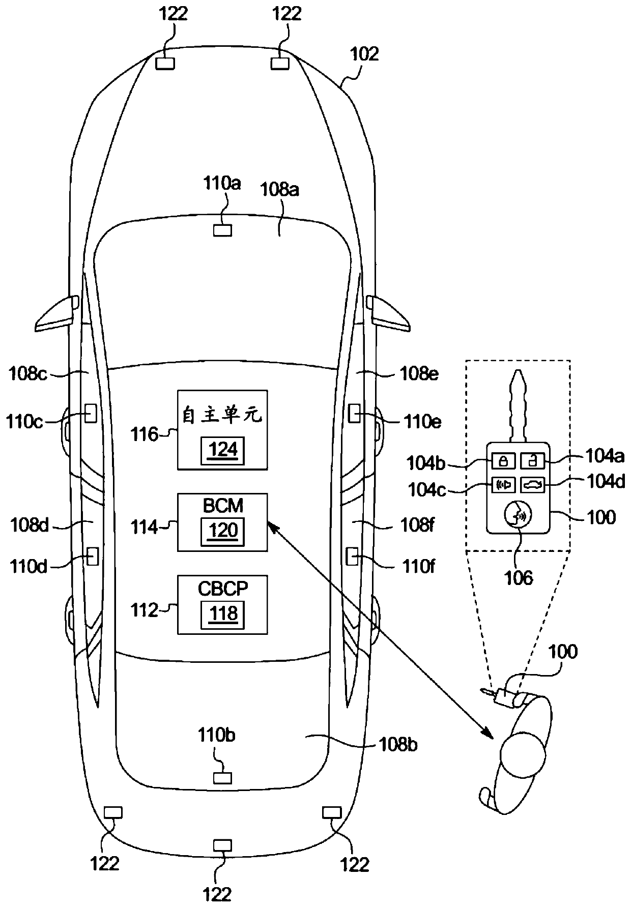 Accelerometer-based external sound monitoring for position aware autonomous parking