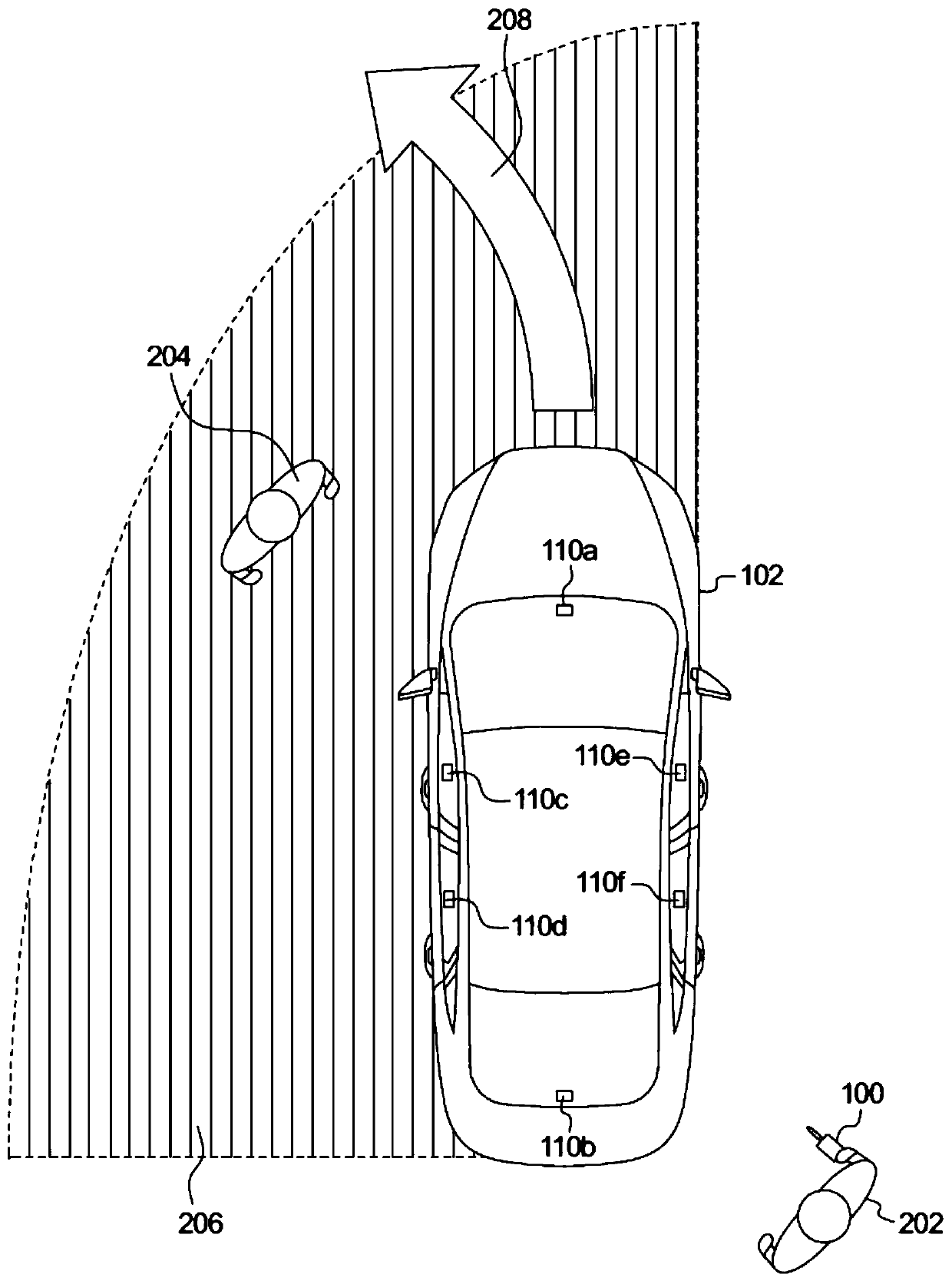 Accelerometer-based external sound monitoring for position aware autonomous parking