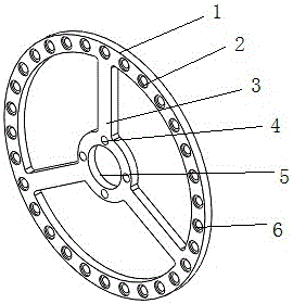 Turnplate of cage shaft