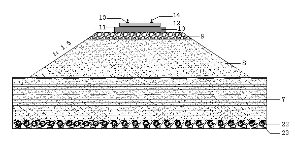 System for kinetic model test of ballastless track subgrade of high-speed railway