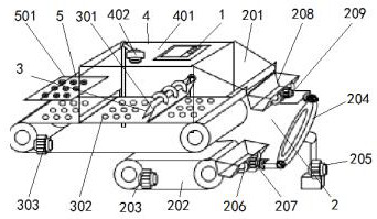 Shellfish heavy metal dynamic detection structure and method based on spectral analysis