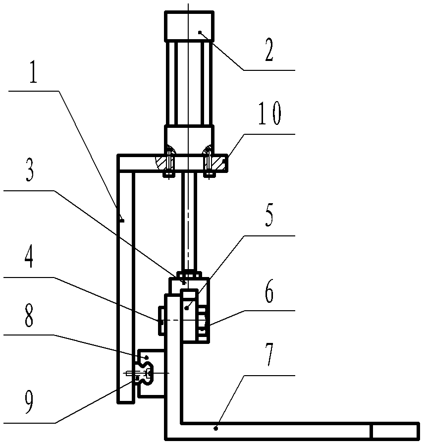 Automatic positioning clamping mechanism for feeding and discharging materials in bell-shaped shell defect-detection/cleaning integrated machine