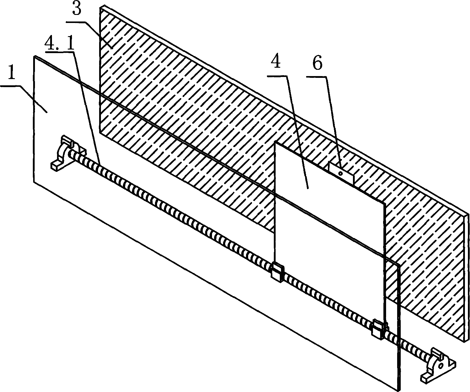 Control method of teaching blackboard writing projection system