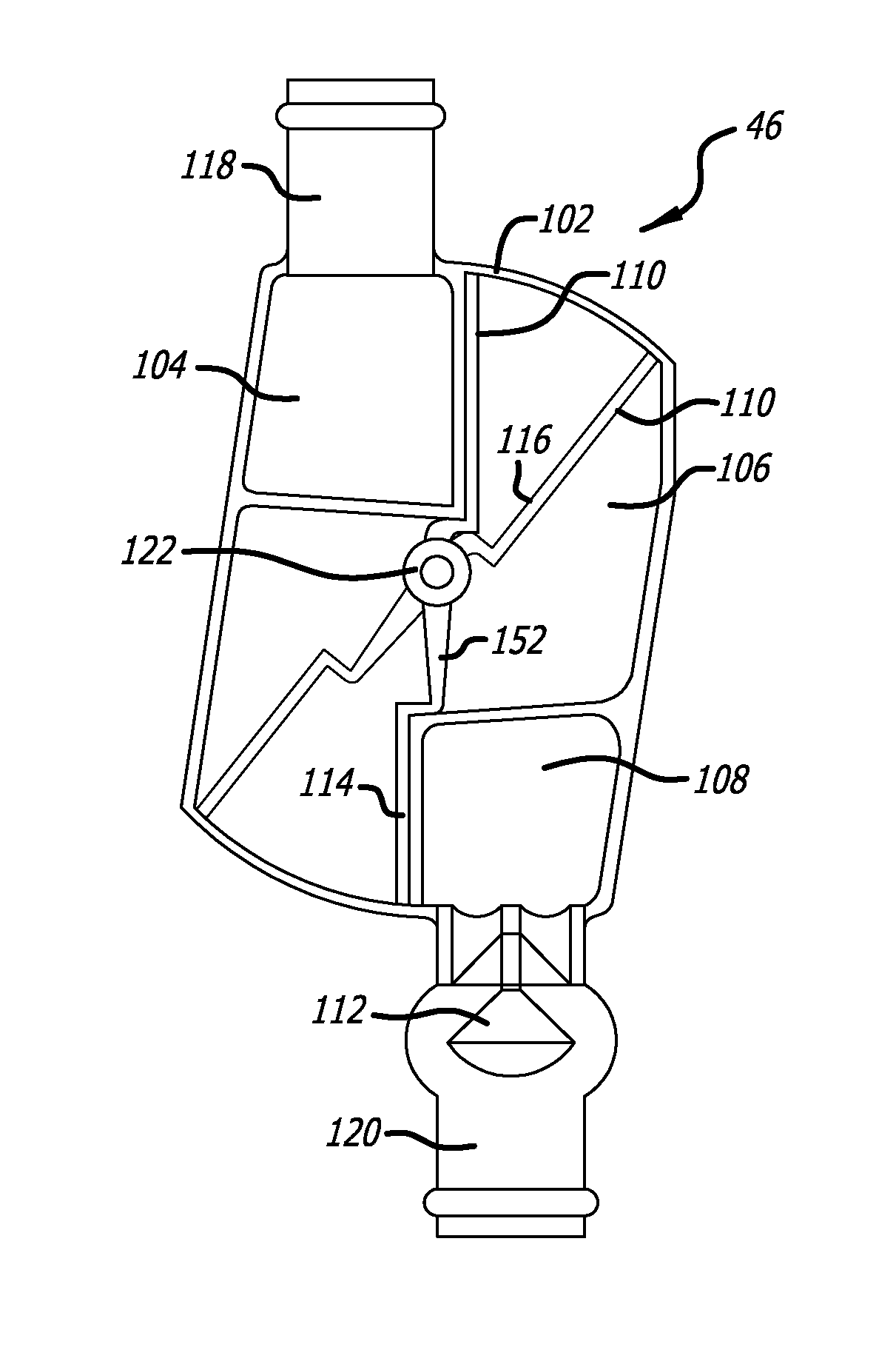 Compact air stop valve for aircraft galley plumbing system