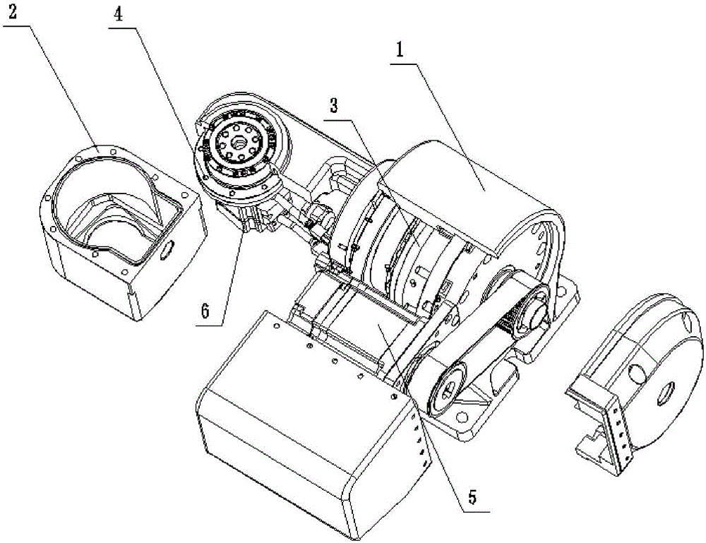 Fourth-axis and fifth-axis clamp